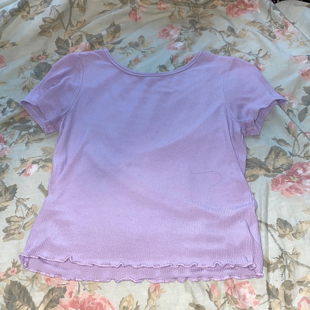 Lilac America Eagle Baby-Tee